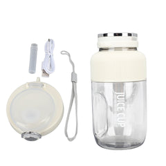 1.2L Mini Juicer Cup Portable Rechargeable Cordless Juicer Blender Multifunctional Blender Cup for Travel Camping Gym Office