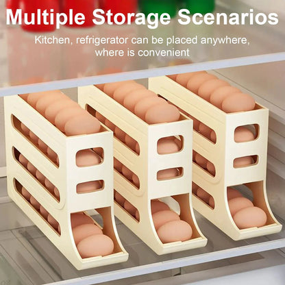 Refrigerator 4-Layer Automatic Egg Roller Tray