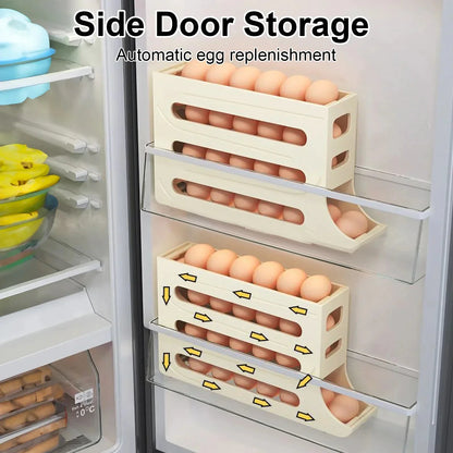 Refrigerator 4-Layer Automatic Egg Roller Tray